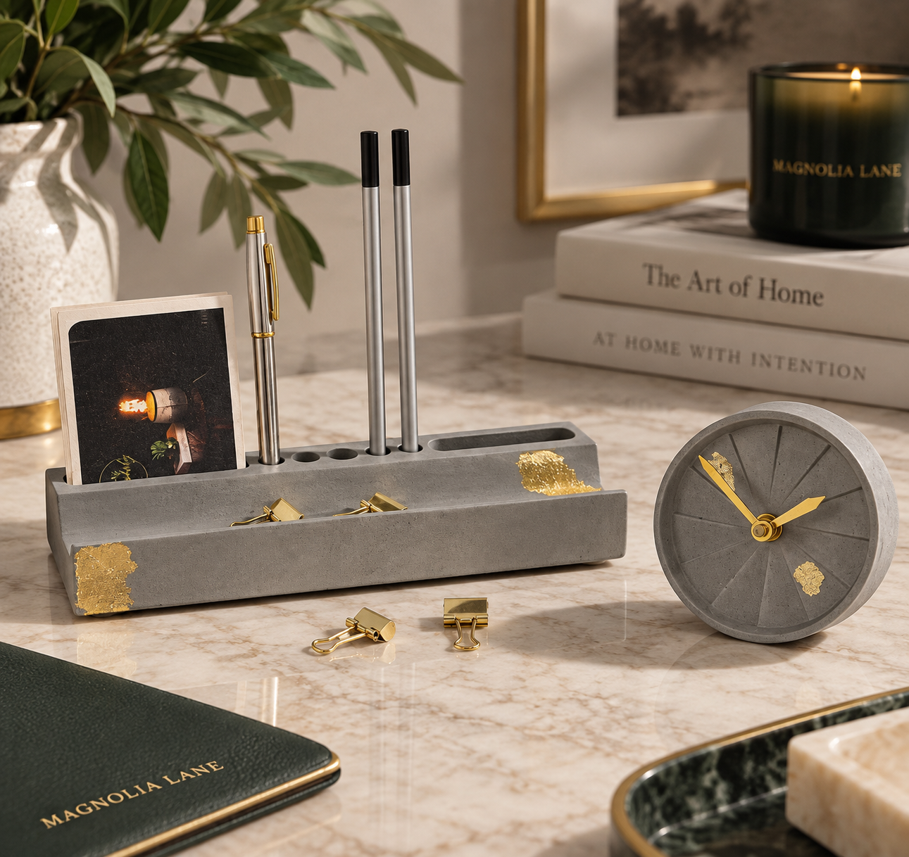 Architectural desk and lifestyle pieces from the Holiday Gifting Guide