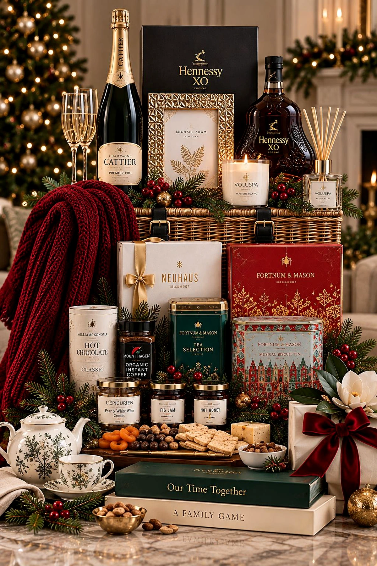 Abundant Magnolia Lane Christmas hamper with gourmet gifts